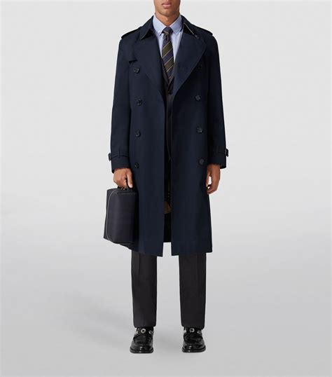 burberry porsum blue trench men|burberry kensington heritage coats.